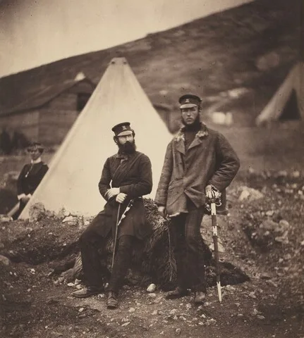 Roger Fenton, Captain Graham and Captain MacLeod, 42nd Regiment