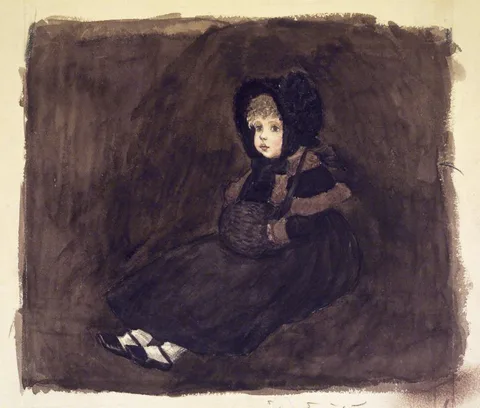 Kate Greenaway, A Little Girl in a Muff