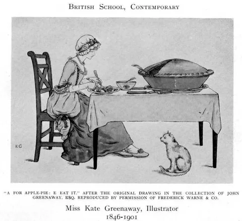 Kate Greenaway, A is for Applepie