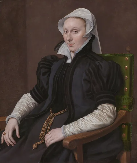 Antonis Mor, Portrait of Anne Fernely, pendant to Sir Thomas Gresham