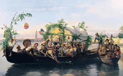 Antonio Rotta, A Venetian water fete