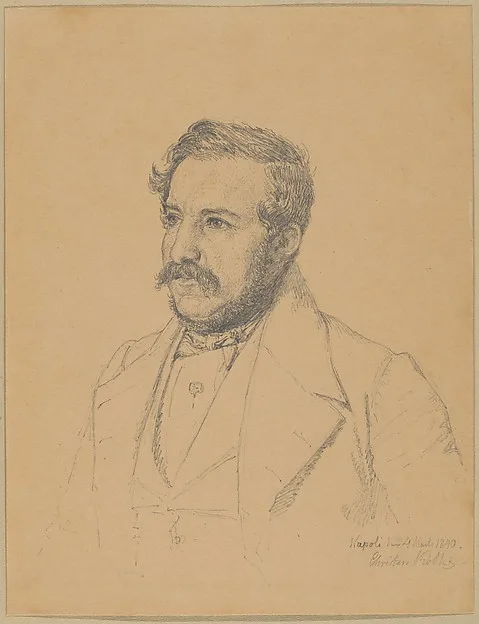 Christen Købke, Portrait of Christophe Louis Engelhard Dalgas