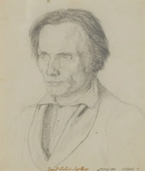 Christen Købke, The Sculptor Bengt Erland Fogelberg