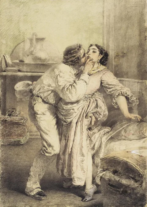 Zichy Mihály, In a Bedroom