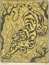Paul Ranson, Tiger in the Jungle, from "L'Estampe Originale"