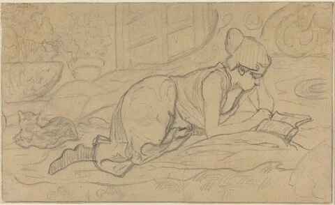 Paul Ranson, Study for "La Liseuse couchée"