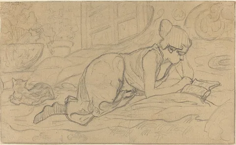 Paul Ranson, Study for "La Liseuse couchée"