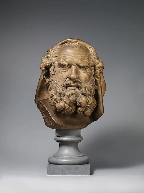 Augustin Pajou, Head of a Bearded Elder
