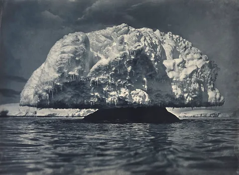 Frank Hurley, Mushroom ice, Antarctica, 1911-14, by Frank Hurley