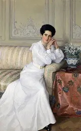 Nikolay Bogdanov-Belsky, Portrait of Princess D.Gorchakova