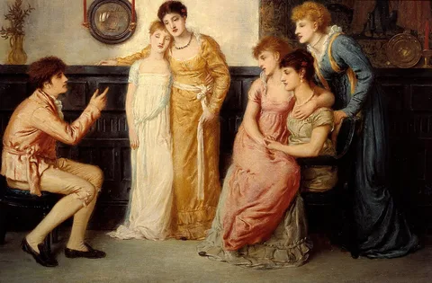 Simeon Solomon, A Youth Relating Tales to Ladies