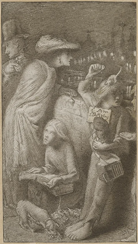 Simeon Solomon, I Am Starving