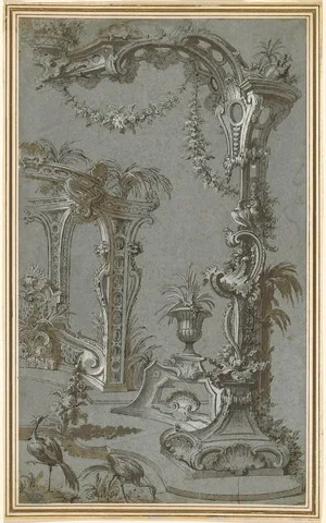 François de Cuvilliés, A Rococo Garden Trellis and Gazebo