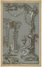 François de Cuvilliés, A Rococo Garden Trellis and Gazebo