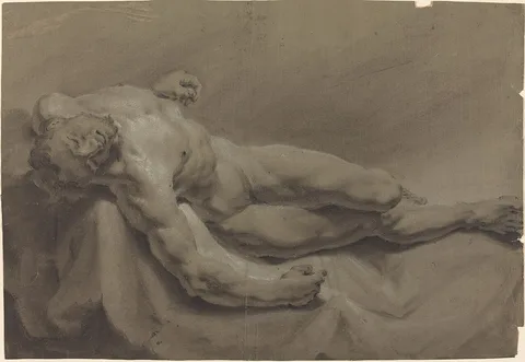 Georg Rafael Donner, A Reclining Male Nude