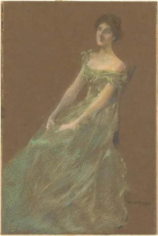 Thomas Dewing, The Green Dress