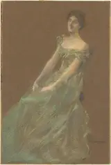 Thomas Dewing, The Green Dress