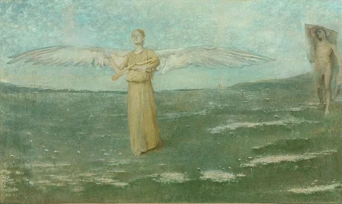 Thomas Dewing, Tobias and the Angel