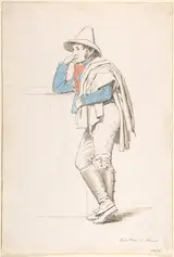 Martinus Rørbye, Study of a Roman Coachman