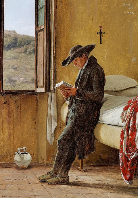 Martinus Rørbye, Young Clergyman Reading