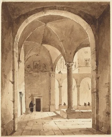 François Marius Granet, A Cloister