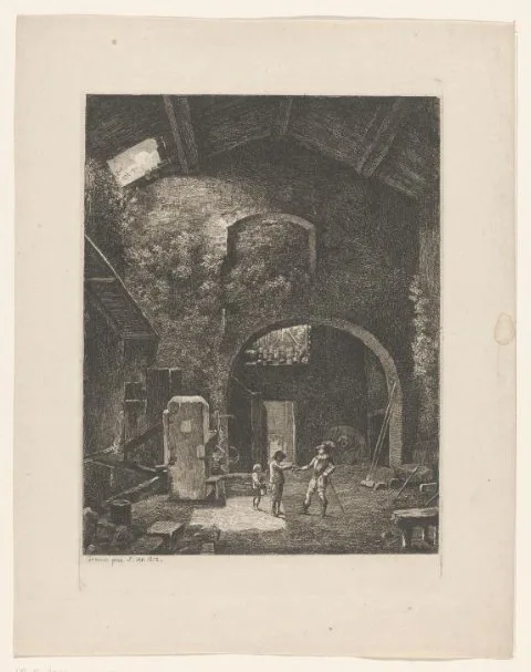 François Marius Granet, Binnenplaats