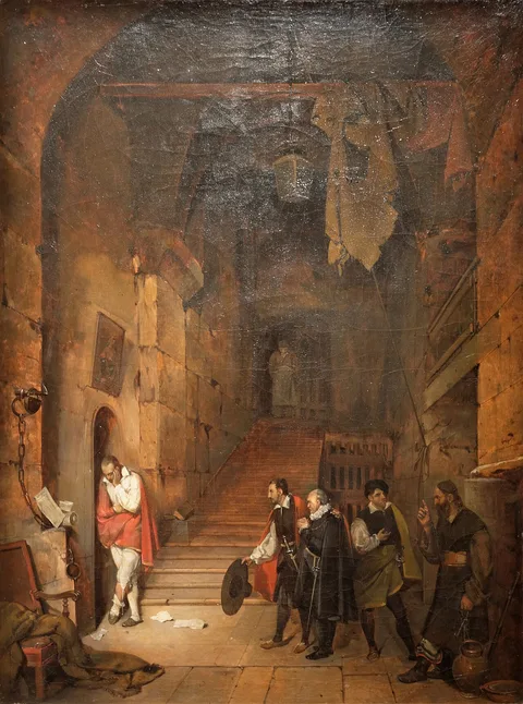 François Marius Granet, Montaigne Visiting Torquato Tasso in Prison