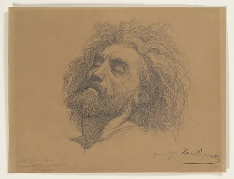 Henri Regnault, Head Study for "The Entombment of Christ"