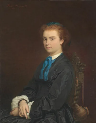 Henri Regnault, Portrait of a Young Woman