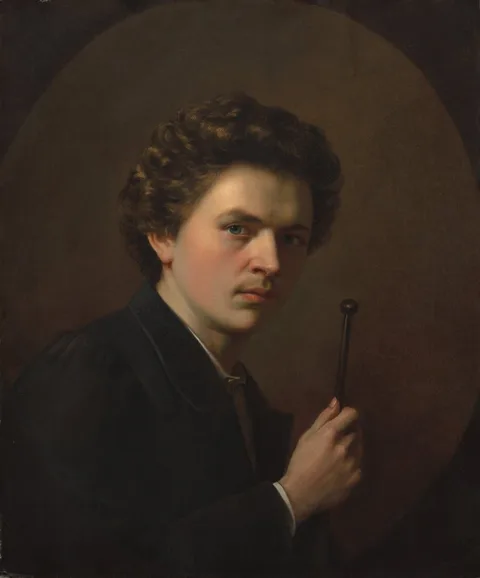 Henri Regnault, Self-Portrait with a Maulstick