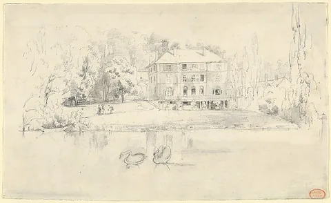 Paul Huet, View of the Château at Folembray
