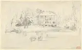 Paul Huet, View of the Château at Folembray