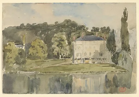 Paul Huet, View of the Château at Folembray