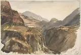 Paul Huet, Mountain View at Oisans (Isère)