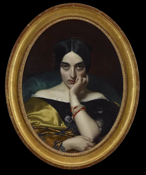 Henri Lehmann, Portrait of Clmentine (Mrs. Alphonse) Karr