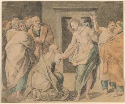 Henri Lehmann, Christ with Doubting Thomas and the Apostles