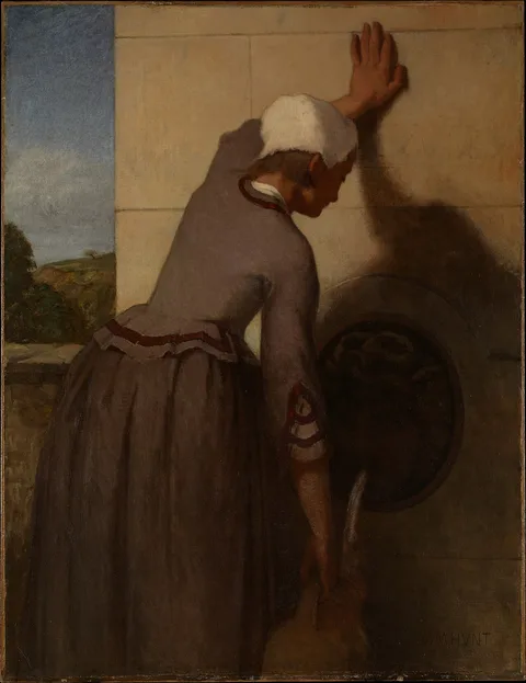 William Morris Hunt, Girl at the Fountain