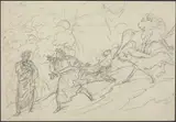 Bartolomeo Pinelli, Dante Flees the Wild Beasts and Meets Virgil
