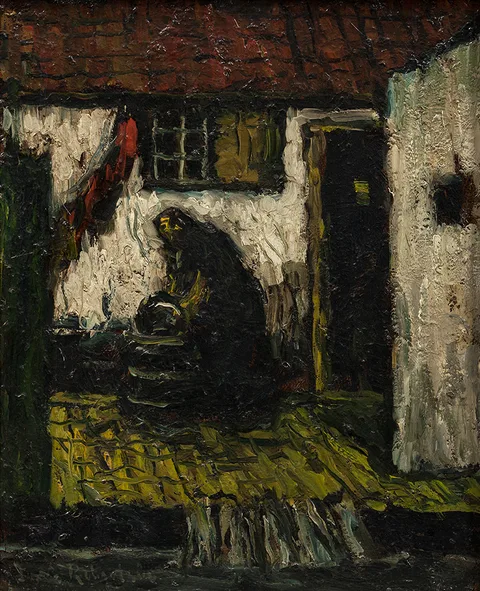 Suze Robertson, Woman in a courtyard