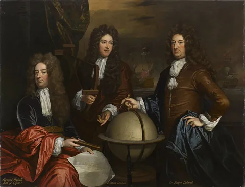 Thomas Murray, A triple portrait of Edward Russell, Earl of Orford, John Benbow, and Sir Ralph Delavall