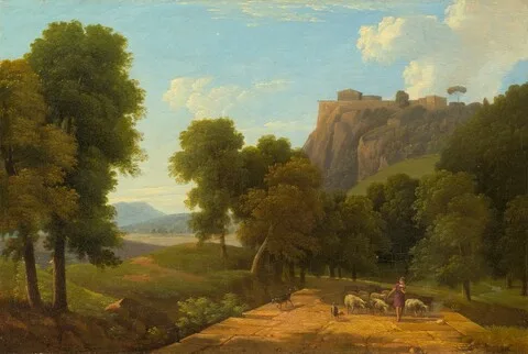 Jean-Victor Bertin, Shepherd with His Flock