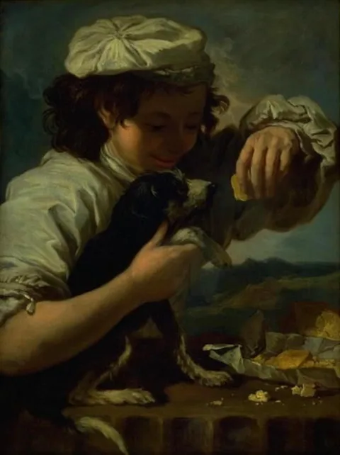 Bernhard Keil, A Boy with a Dog (Allegory of "Taste")