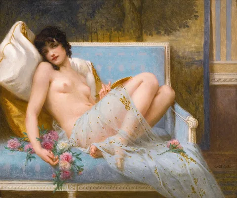 Guillaume Seignac, Reclining Odalisque