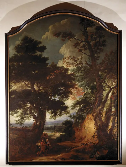 Lucas Achtschellinck, Landscape with Christ