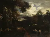 Lucas Achtschellinck, Landscape with Flight into Egypt