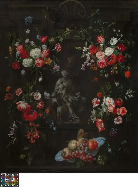 Frans Ykens, Garland as a frame around The Holy Family