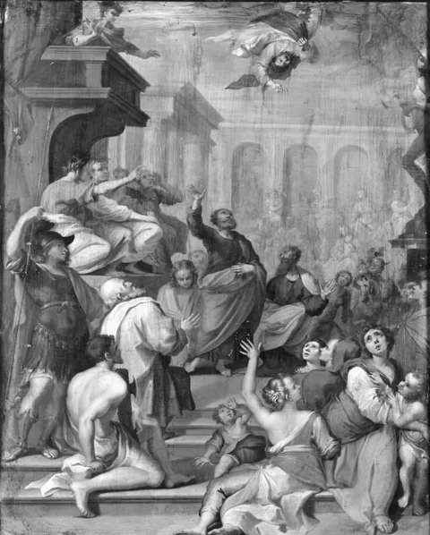 Francesco Vanni, The Fall of Simon Magus