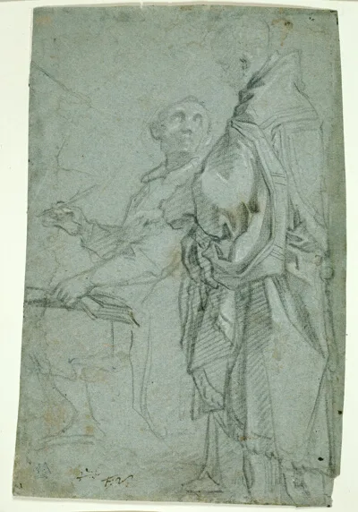Francesco Vanni, Two Ecclesiastics: Study for the Disputation on the Holy Sacrament