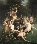 Alfred Philippe Roll, The feast of Silenus