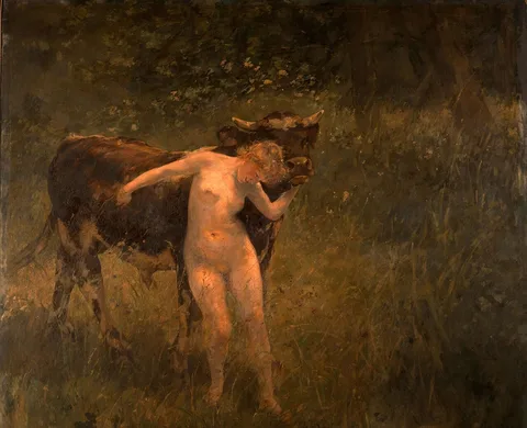 Alfred Philippe Roll, Woman and bull